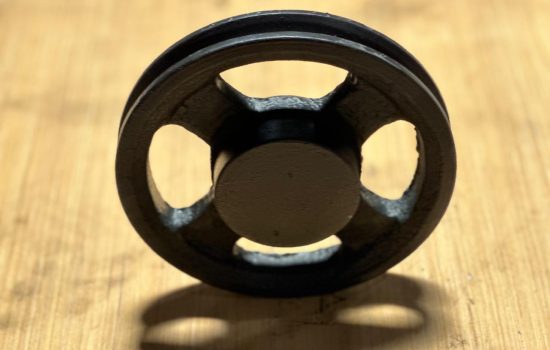 Jual Roda Puli (Pulley) Besi Cor Diameter Besar untuk Pabrik Pengolahan Tapioka Lampung